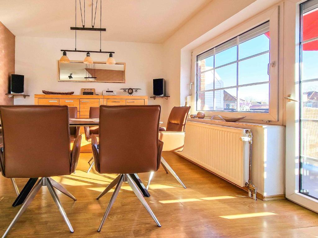 Kuchyň nebo kuchyňský kout v ubytování Strandmuschel