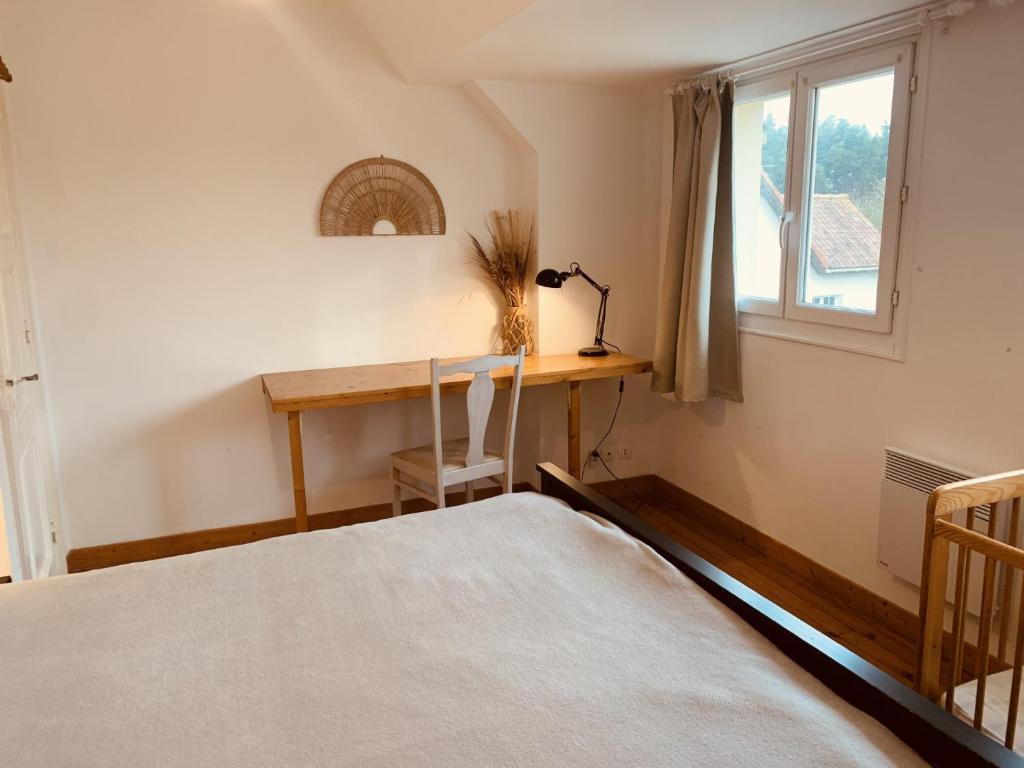 Posteľ alebo postele v izbe v ubytovaní Maison village, 10 pers, proche de la plage