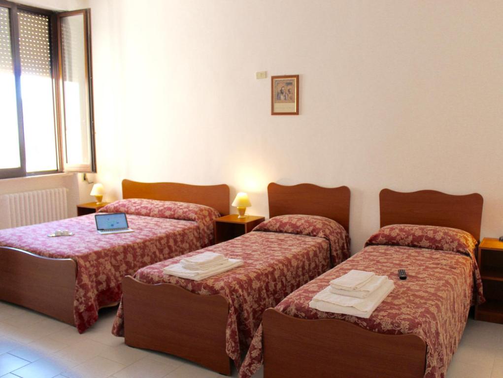 Postel nebo postele na pokoji v ubytování Albergo Del Santuario