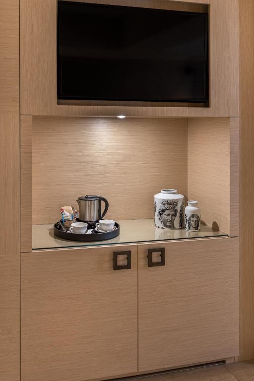 Kuchyň nebo kuchyňský kout v ubytování Starhotels Metropole