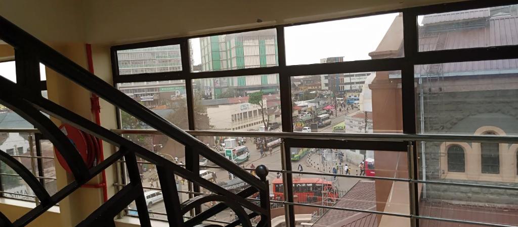Nespecifikovaný výhled na destinaci Nairobi nebo výhled na město při pohledu z hotelu