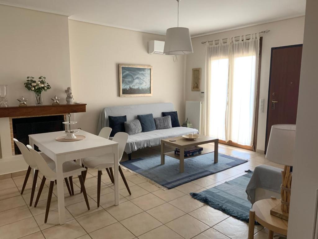 Posezení v ubytování Luxury Apartment with Pool
