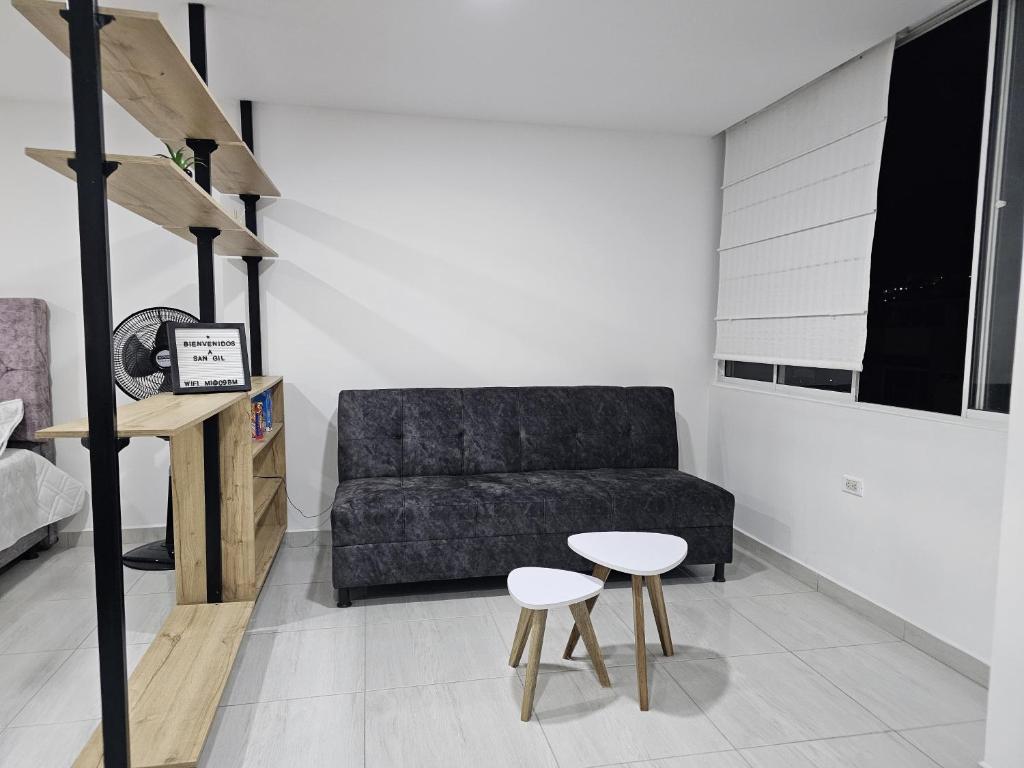Posezení v ubytování Apartamento en San Gil, moderno y excelente ubicación