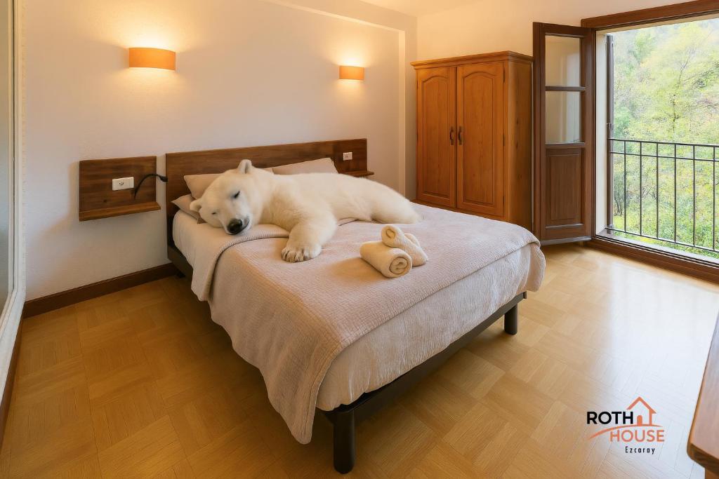Posteľ alebo postele v izbe v ubytovaní Roth House