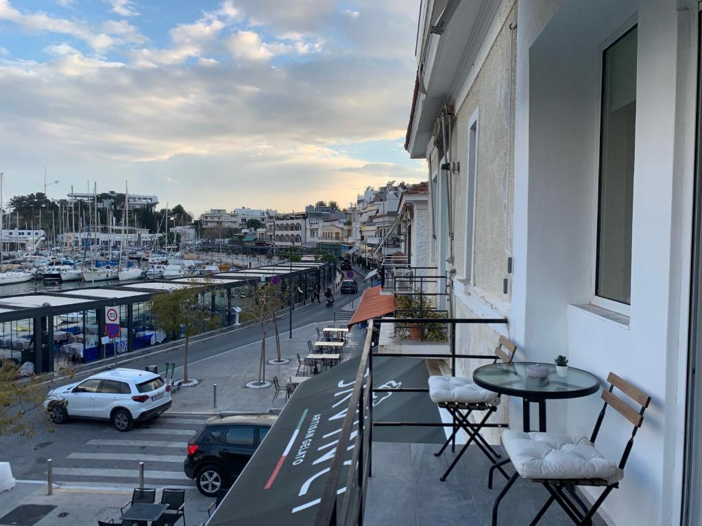 Balkón nebo terasa v ubytování Zefi's Loft - Sea View in Piraeus