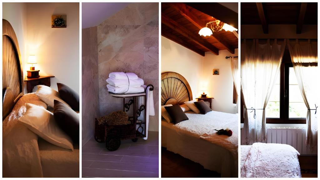 Postel nebo postele na pokoji v ubytování Hosteria Las Fuentes