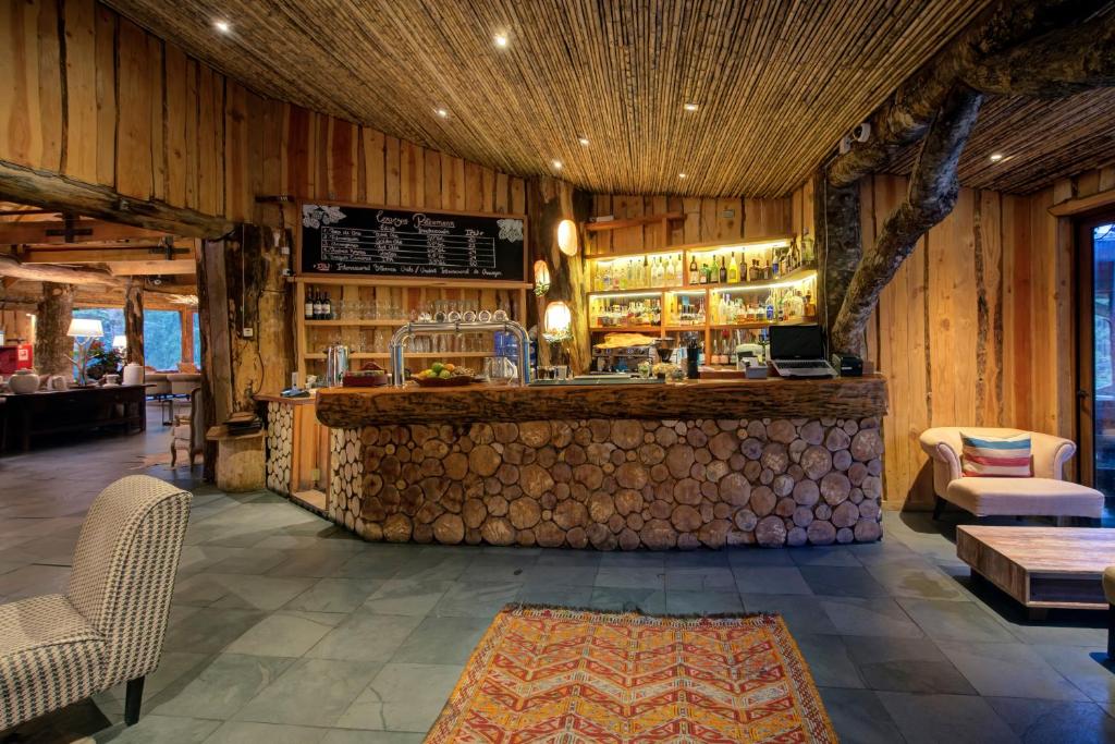 Salone o bar di Huilo Huilo Reino Fungi