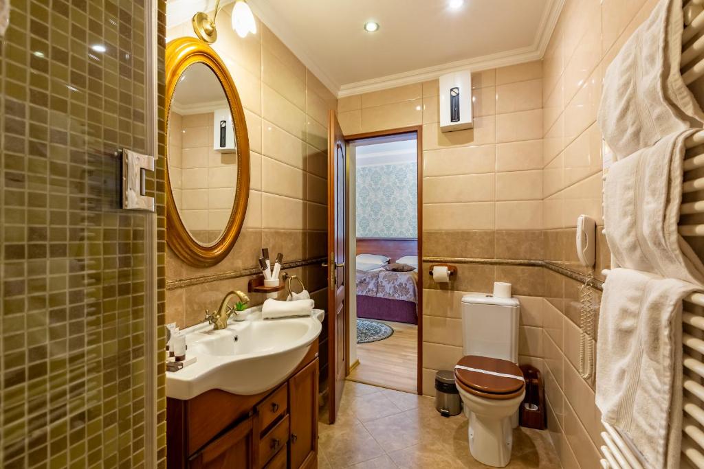 Koupelna v ubytování Hotel Boutique Bulevard