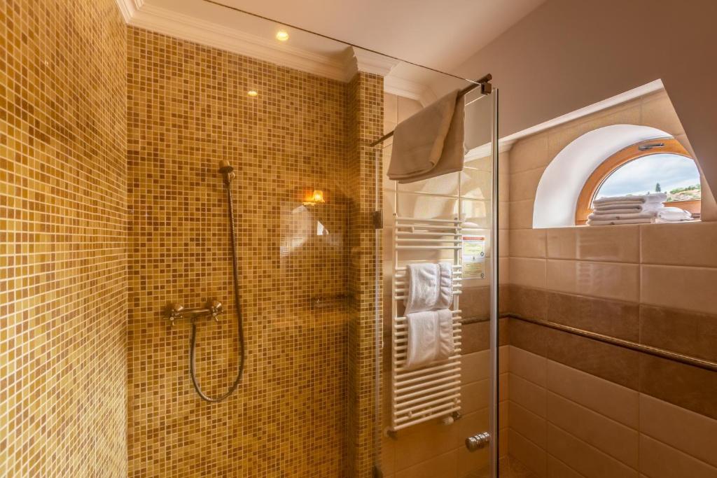 Koupelna v ubytování Hotel Boutique Bulevard