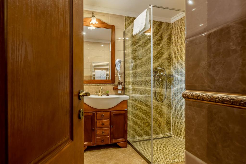 Koupelna v ubytování Hotel Boutique Bulevard