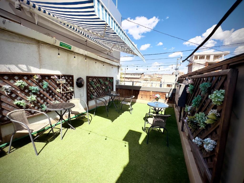 Balkón nebo terasa v ubytování NAVA Hotel Yerevan