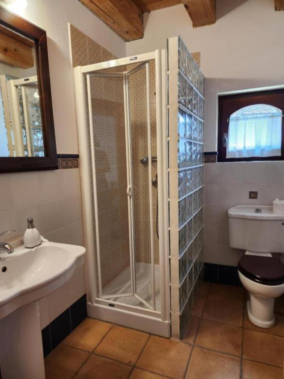 Koupelna v ubytování Casa Tadeguaz