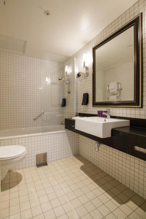 Koupelna v ubytování Home Hotel Havnekontoret