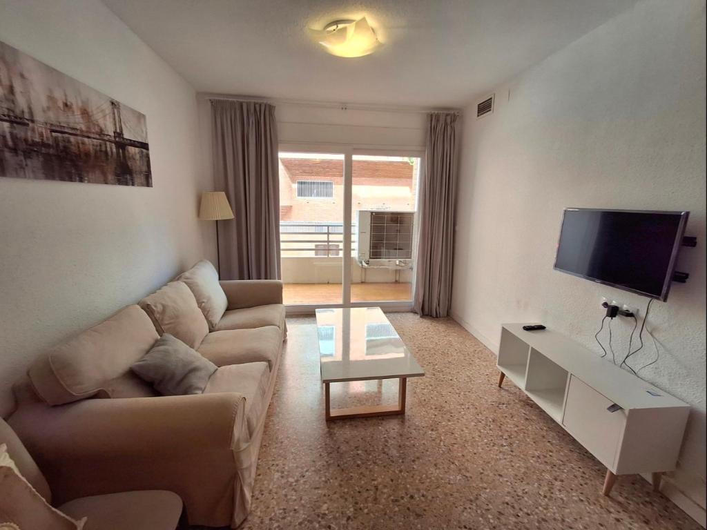 TV a/nebo společenská místnost v ubytování Castellon Center Modern Spacious Apartment
