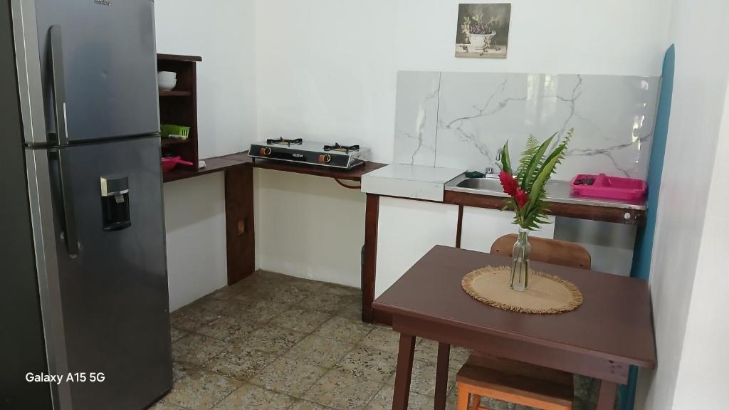 Kuchyň nebo kuchyňský kout v ubytování Amapola Rooms