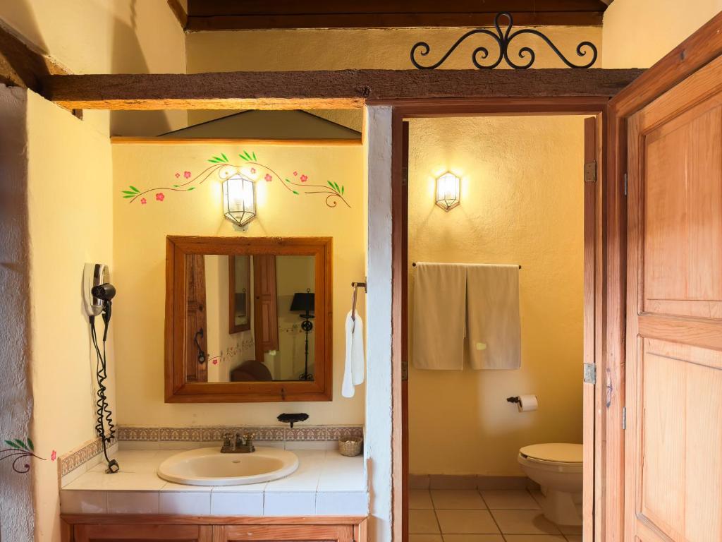 Koupelna v ubytování Hotel Casa del Refugio