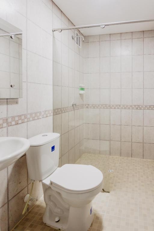 Koupelna v ubytování Hotel Plataneras Caney