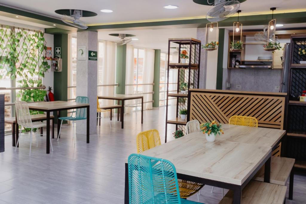 Posezení v ubytování Hotel Plataneras Caney