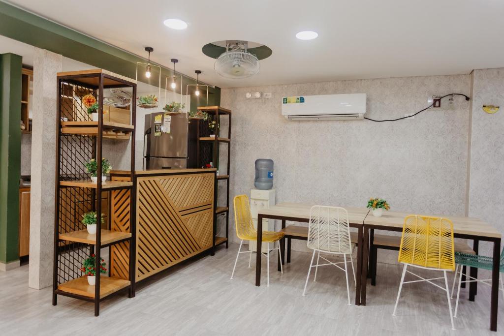 Kuchyň nebo kuchyňský kout v ubytování Hotel Plataneras Caney