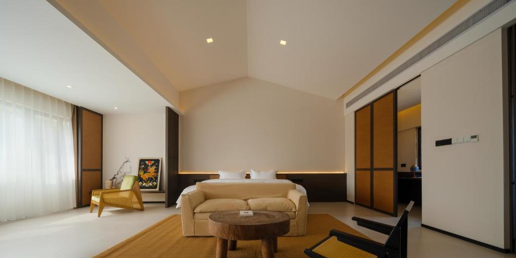 Posezení v ubytování Huangshan Yixian Pumanmanju Hotel