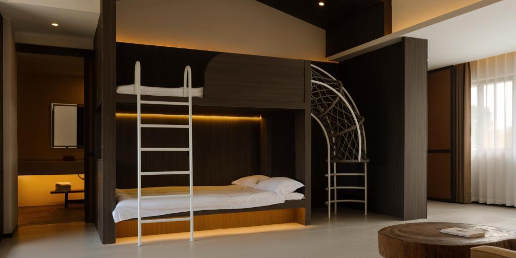 Postel nebo postele na pokoji v ubytování Huangshan Yixian Pumanmanju Hotel