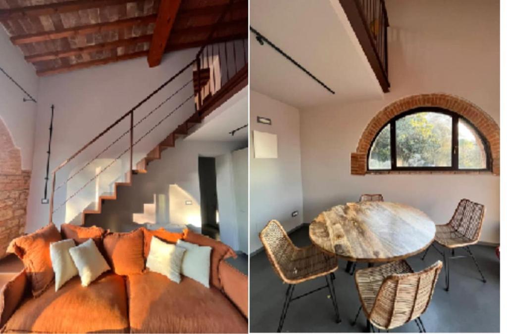 Χώρος καθιστικού στο The Barn among olive trees