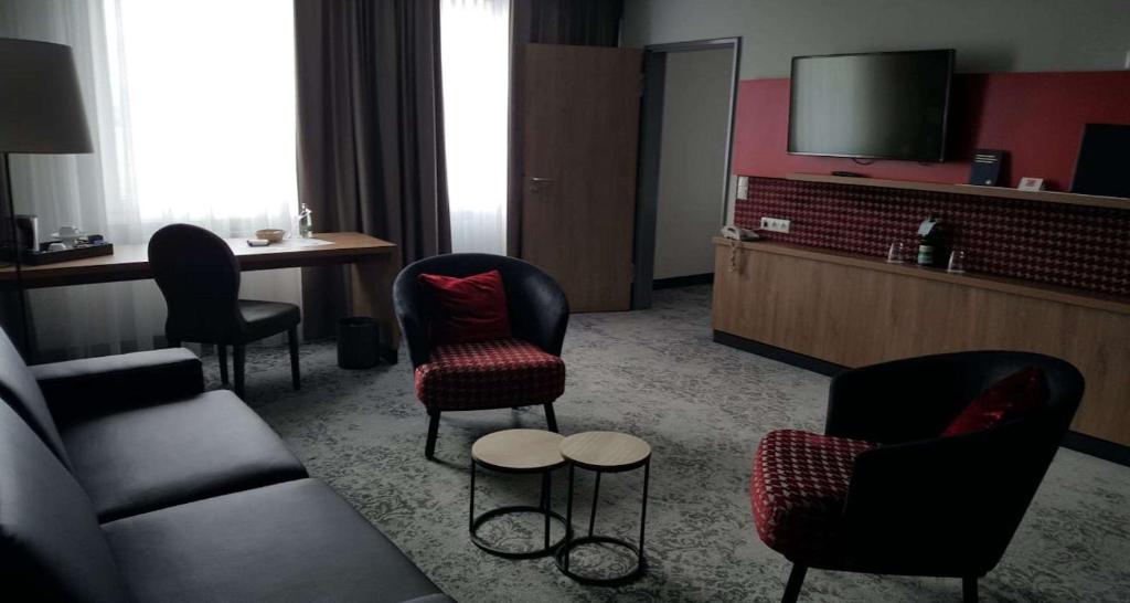 Kuchyň nebo kuchyňský kout v ubytování Best Western Erfurt-Apfelstädt
