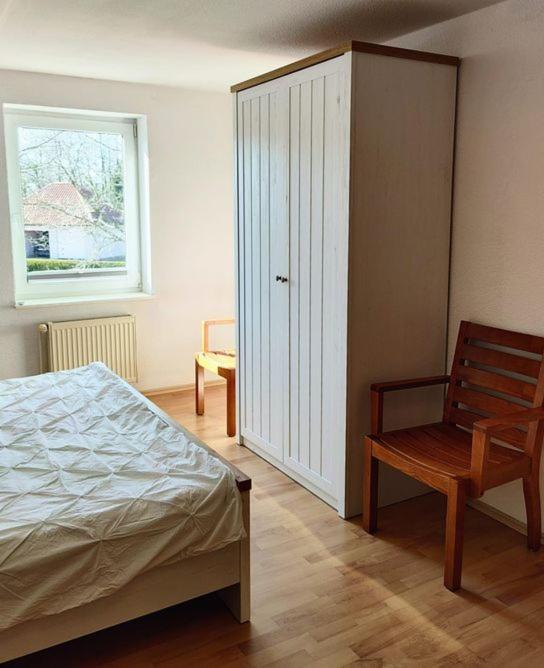 Postel nebo postele na pokoji v ubytování Ferienhaus Pfauenblick