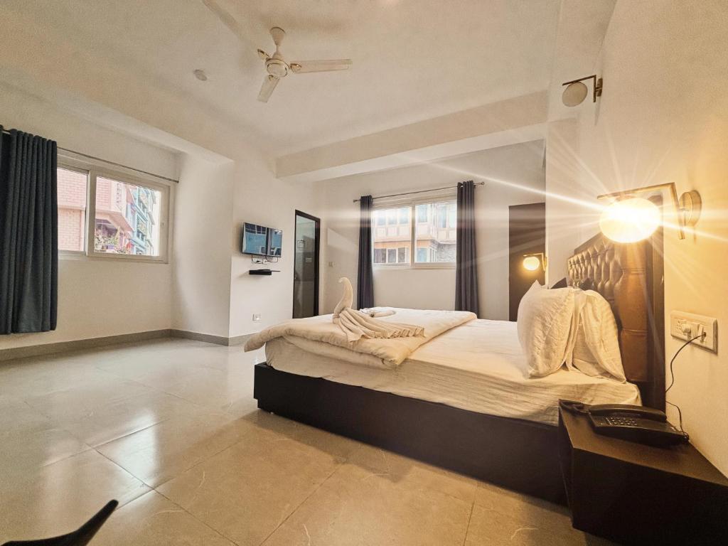Letto o letti in una camera di Sherabling