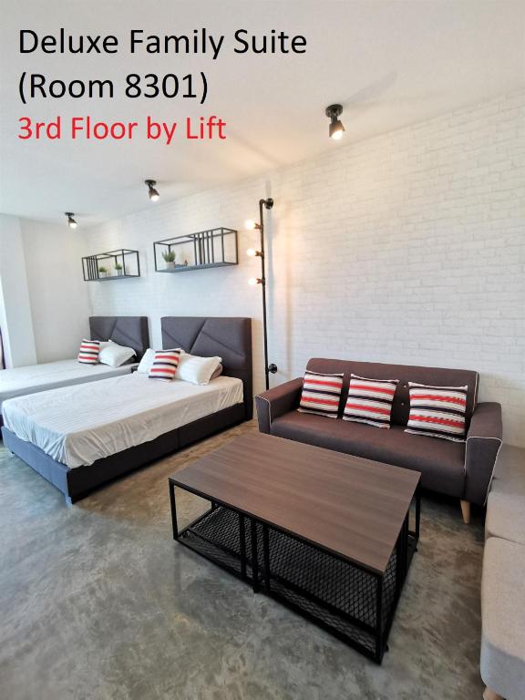 Postel nebo postele na pokoji v ubytování Mwv Family Suite Room