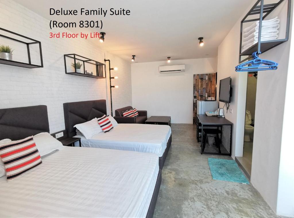 TV a/nebo společenská místnost v ubytování Mwv Family Suite Room