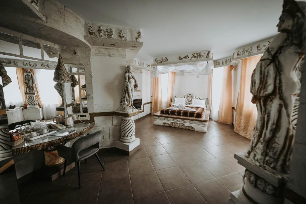 Hotel Mlavske Terme Ždrelo客房内的一张或多张床位