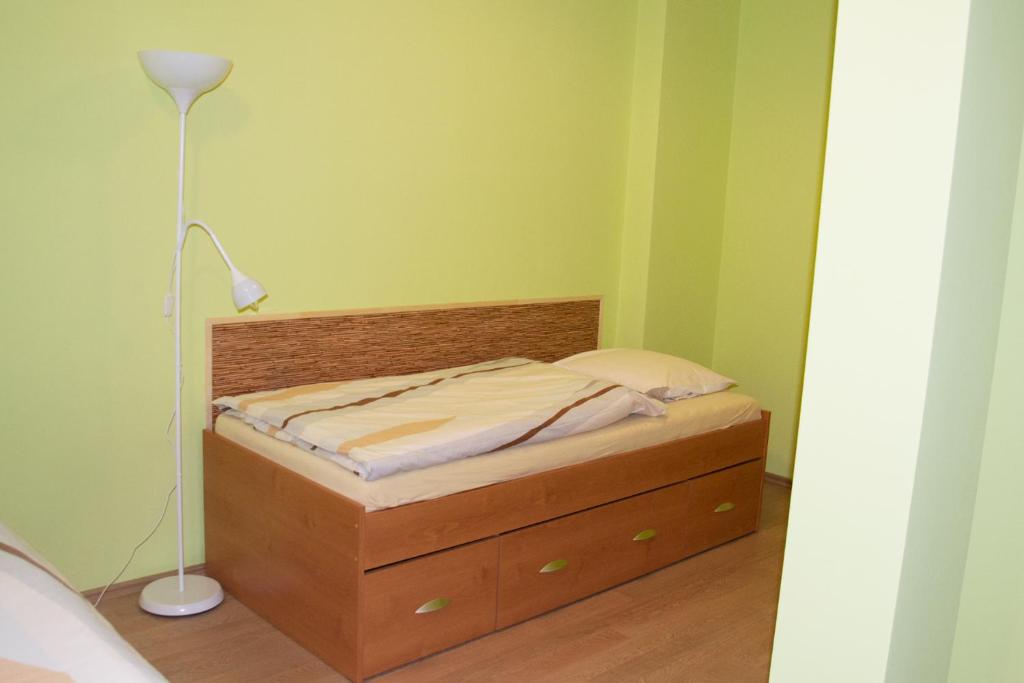 Postel nebo postele na pokoji v ubytování Penzion Veritas