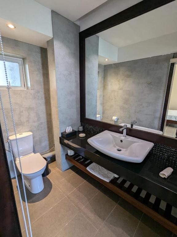 Koupelna v ubytování Dodola Lodge