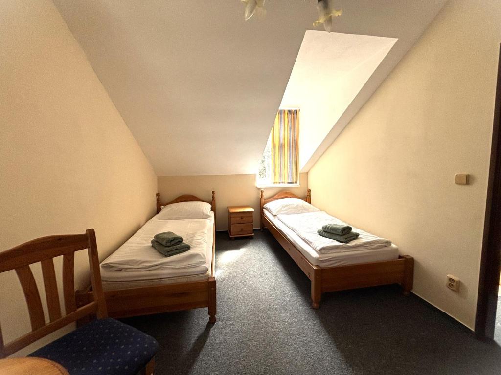 Postel nebo postele na pokoji v ubytování Villa Berolina