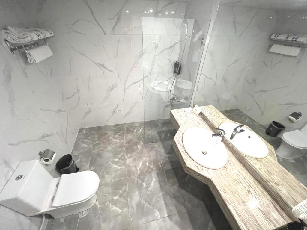 Koupelna v ubytování Hotel Méditerranée Beyrouth