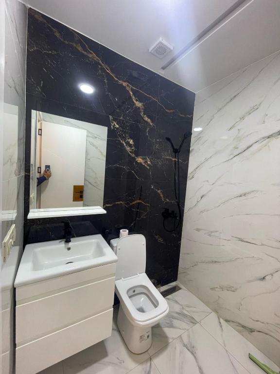 Koupelna v ubytování Oumaira Residence Azla-Tetouan