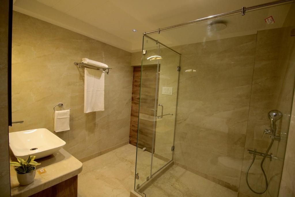 Koupelna v ubytování Evara-Meraki Inn