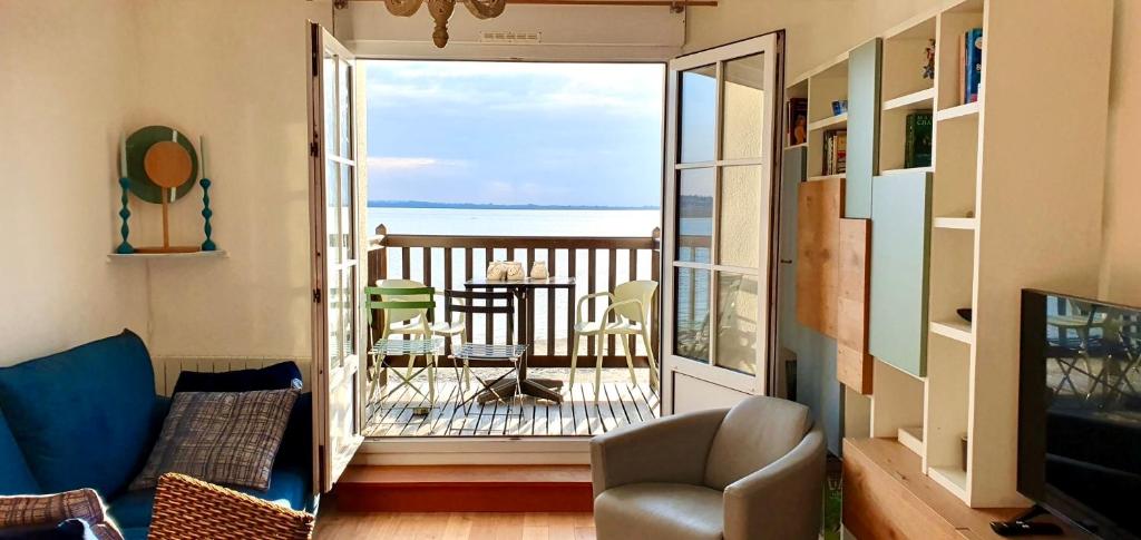 Posezení v ubytování La Perle du Crotoy - Balcon sur Baie & couchers de soleil
