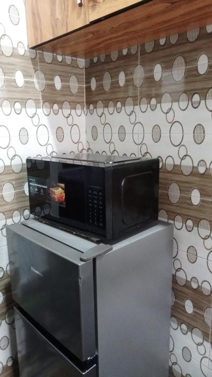 Kuchyň nebo kuchyňský kout v ubytování Daprem Luxury Self Contained Apartments