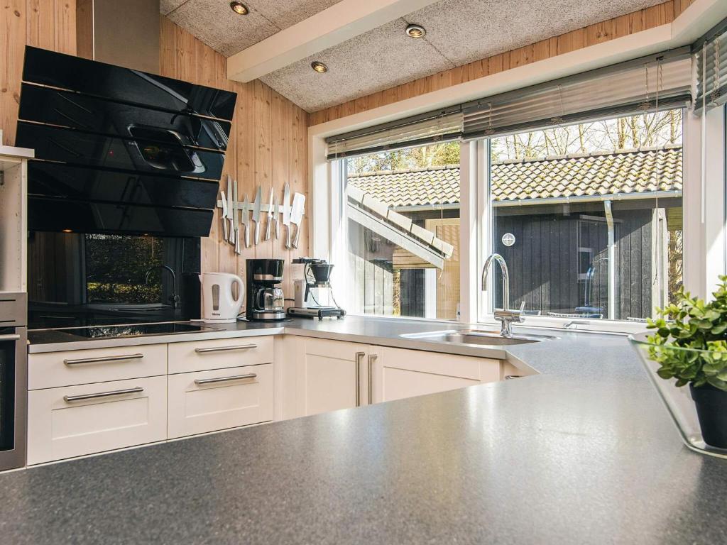 TV a/nebo společenská místnost v ubytování Holiday home Oksbøl LXXXI