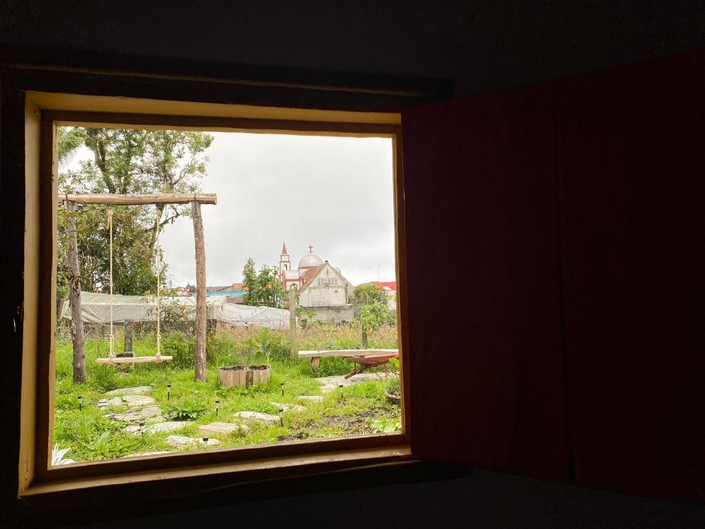 Garður fyrir utan El Hostal del Abuelo