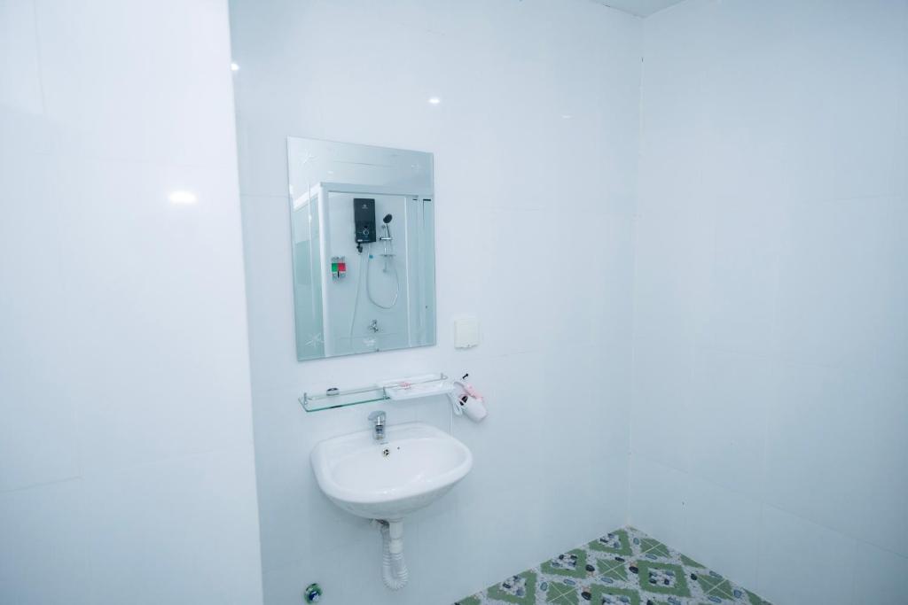 Koupelna v ubytování Bona Hotel
