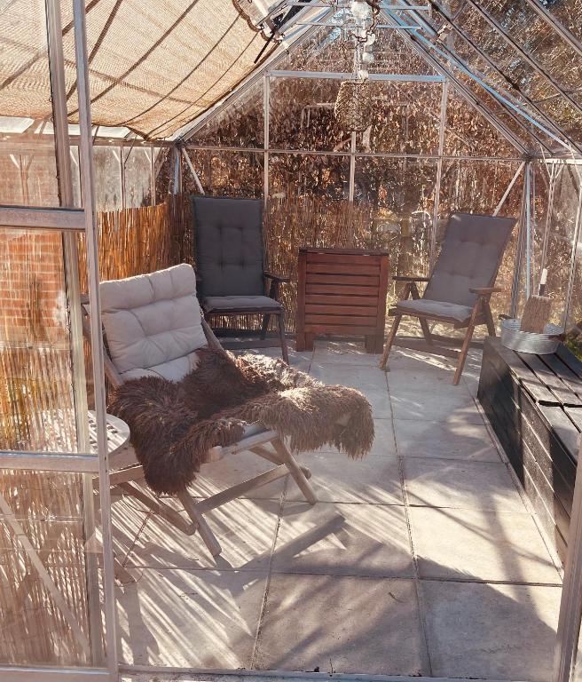Patio nebo venkovní prostory v ubytování Villa Hygge