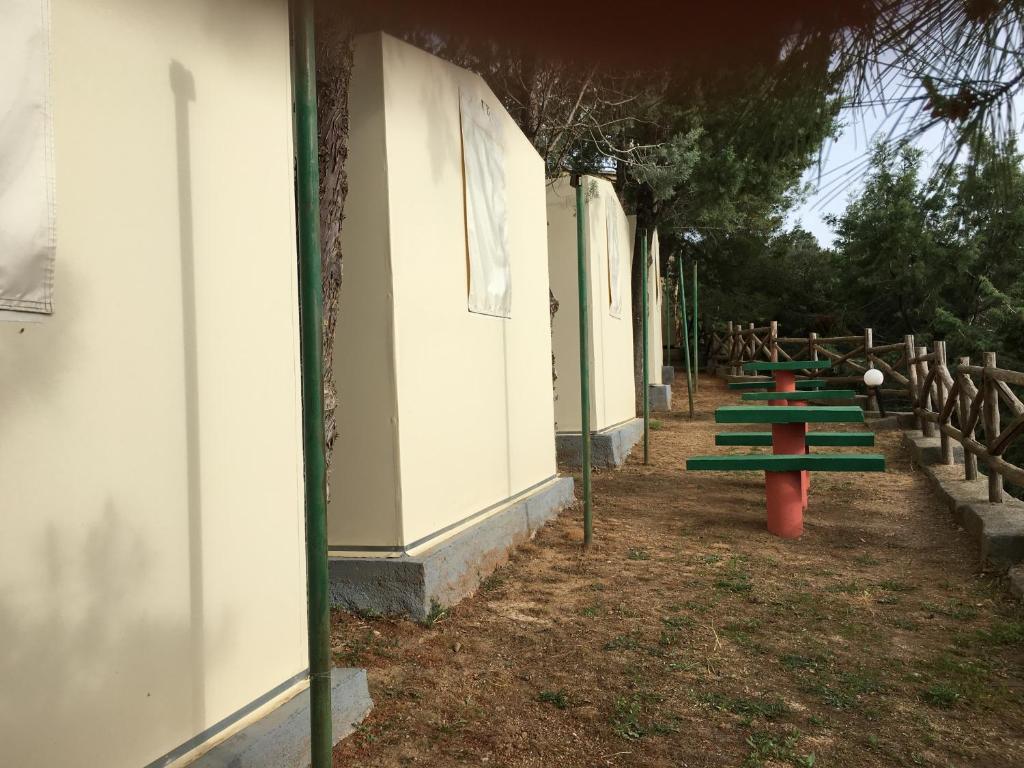 Zahrada ubytování Bungalow - Camping Apollon