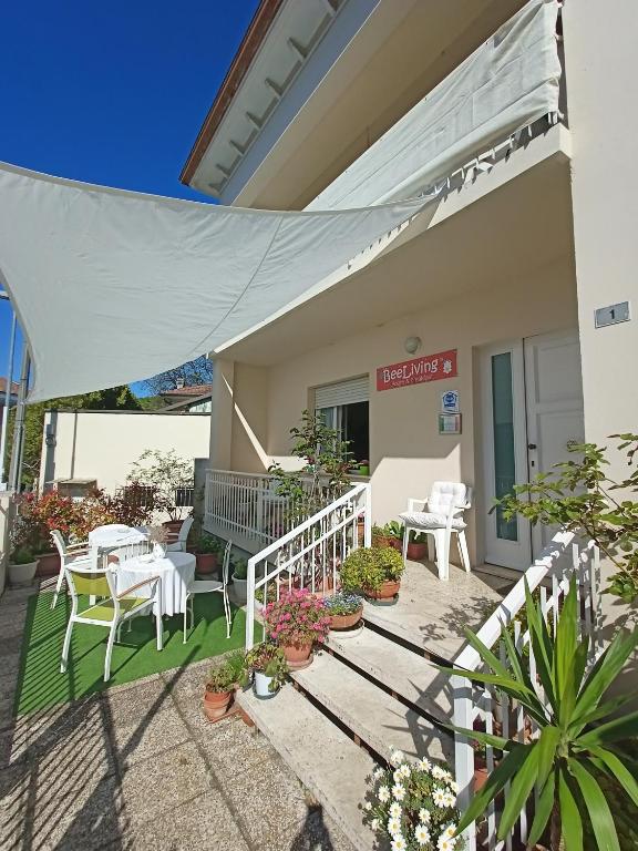 Balkón nebo terasa v ubytování BeeLiving Room&Breakfast