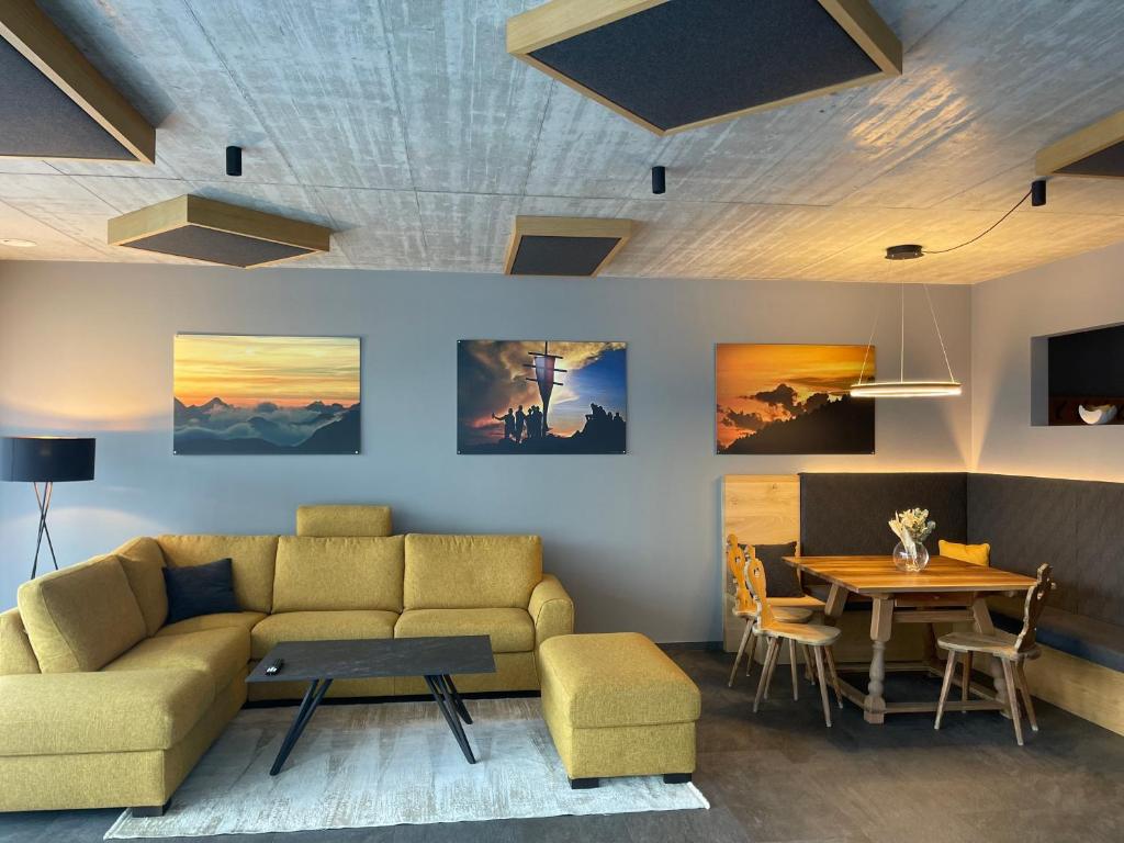 Posezení v ubytování Premium Apartments Faselehof