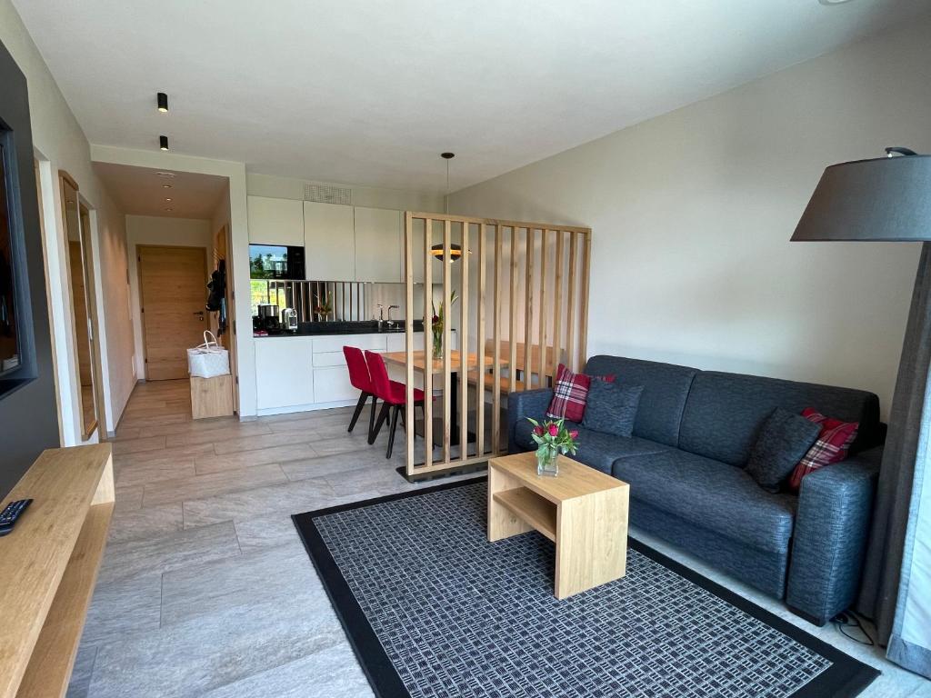 Posezení v ubytování Premium Apartments Faselehof