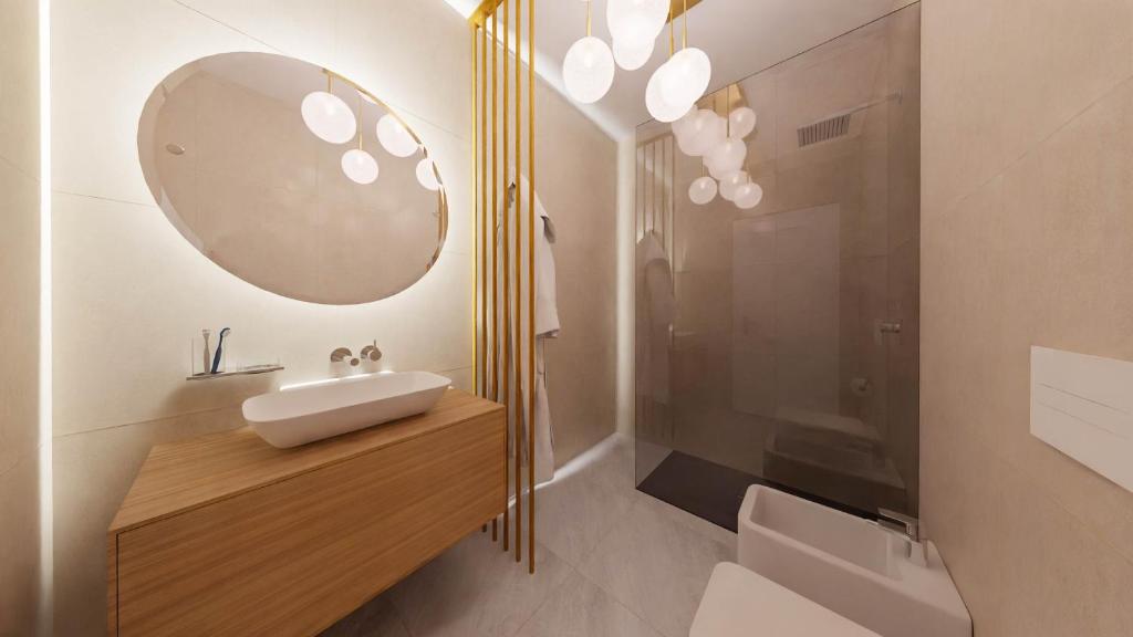 Łazienka w obiekcie Hotel Pradell