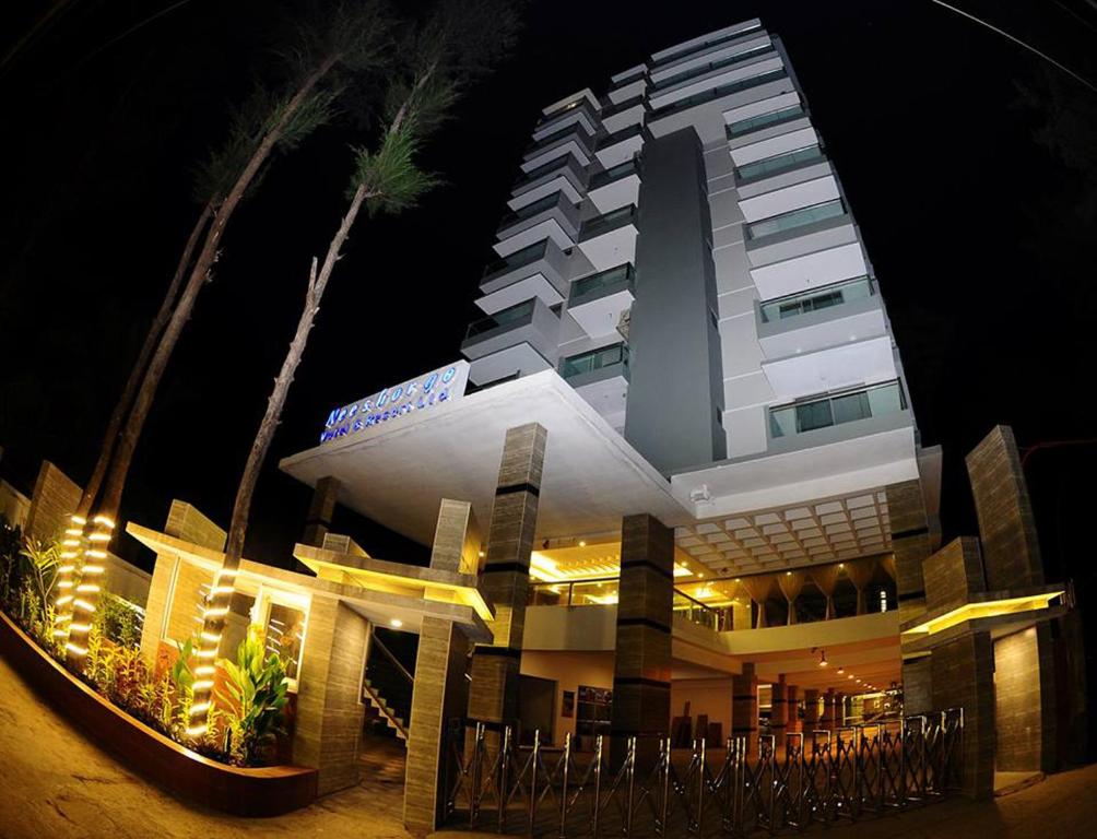 Das Gebäude in dem sich das Resort befindet
